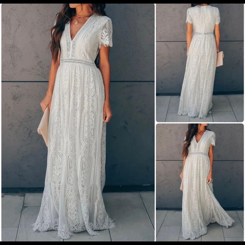 White Lace Maxi